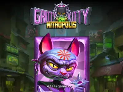 Gritty Kitty of Nitropolis slot game card